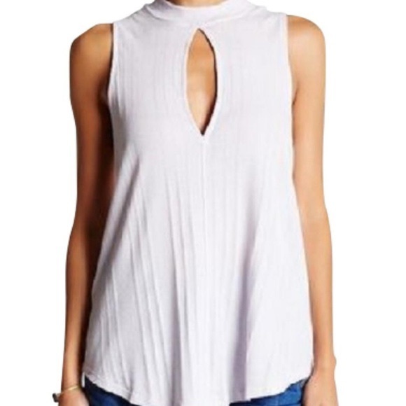 Free People Tops - Free People Mock Neck Keyhole Tank